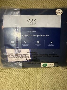 King Microfiber Sheet Set - Navy